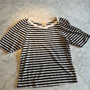 Nation Deana Striped Short Sleeve Women's Top